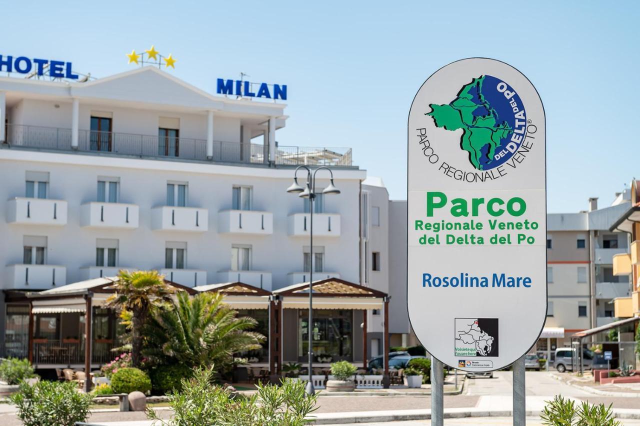 Hotel Milan Rosolina Mare Kültér fotó