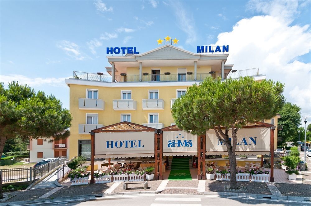 Hotel Milan Rosolina Mare Kültér fotó
